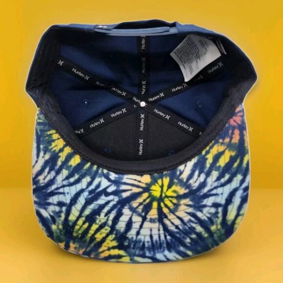 NWT HURLEY PRINTED FLAT BRIM YOUTH 8-20 SNAPBACK HAT New Excellent - Picture 4 of 5